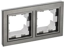Рамка универсальная IEK Brite РУ-2-БрШ-44 2-м. IP44 шампань картинка
